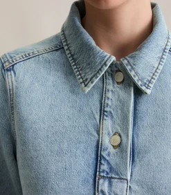 DAMES Marc O’Polo DENIM Korte denim jurk uitlopend