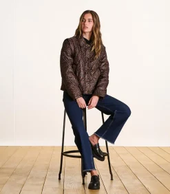 DAMES La Fée Maraboutée Korte donsjas met luipaardprint en afneembare mouwen