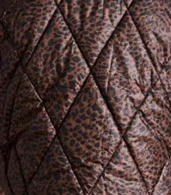 DAMES La Fée Maraboutée Korte donsjas met luipaardprint en afneembare mouwen