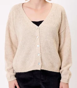 Korte effen gebreide vest APPACHE DAMES Truien & Cardigans