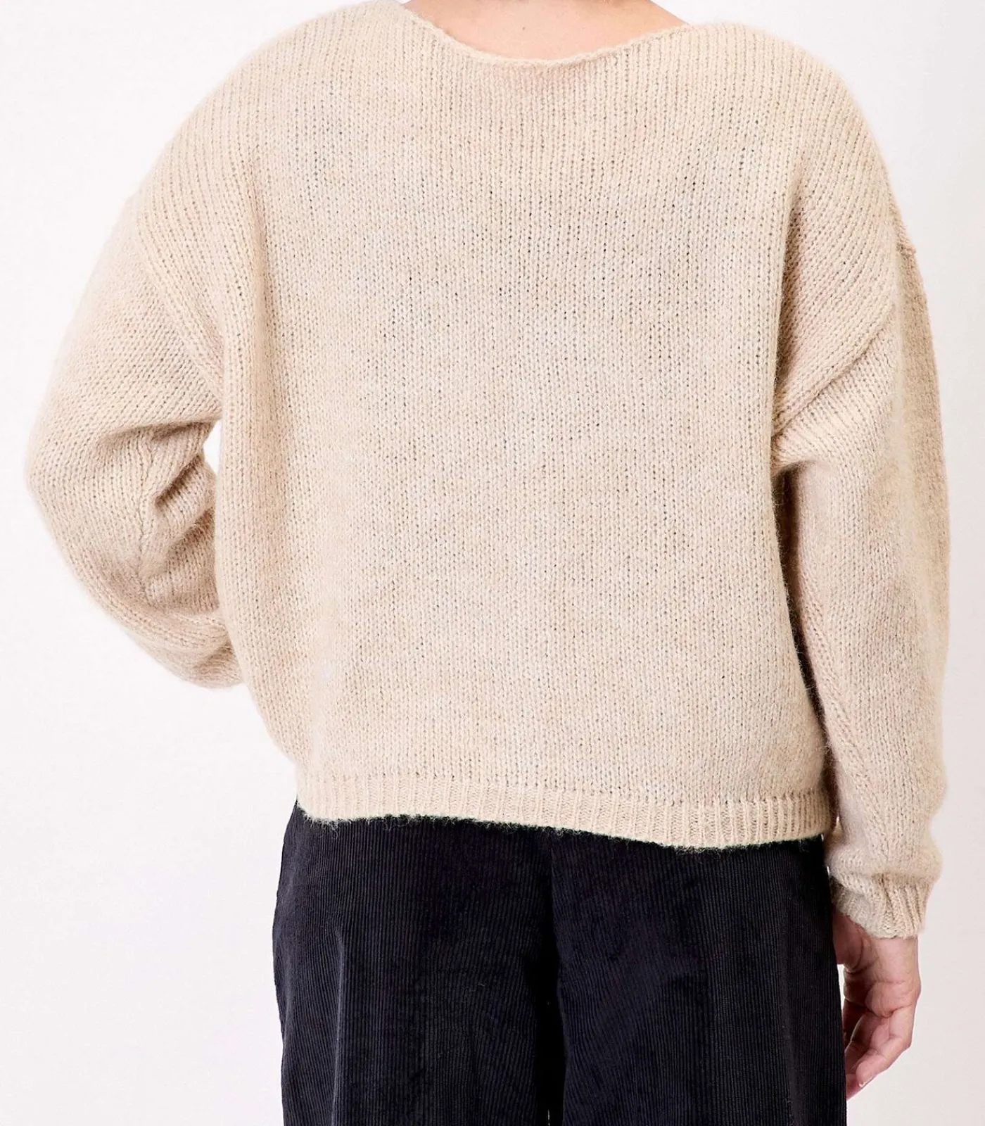 Korte effen gebreide vest APPACHE DAMES Truien & Cardigans