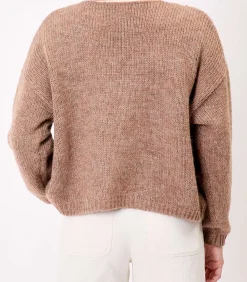 DAMES La Fiancée Korte effen gebreide vest APPACHE