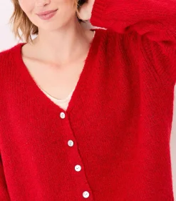 New Korte effen gebreide vest APPACHE DAMES Truien & Cardigans