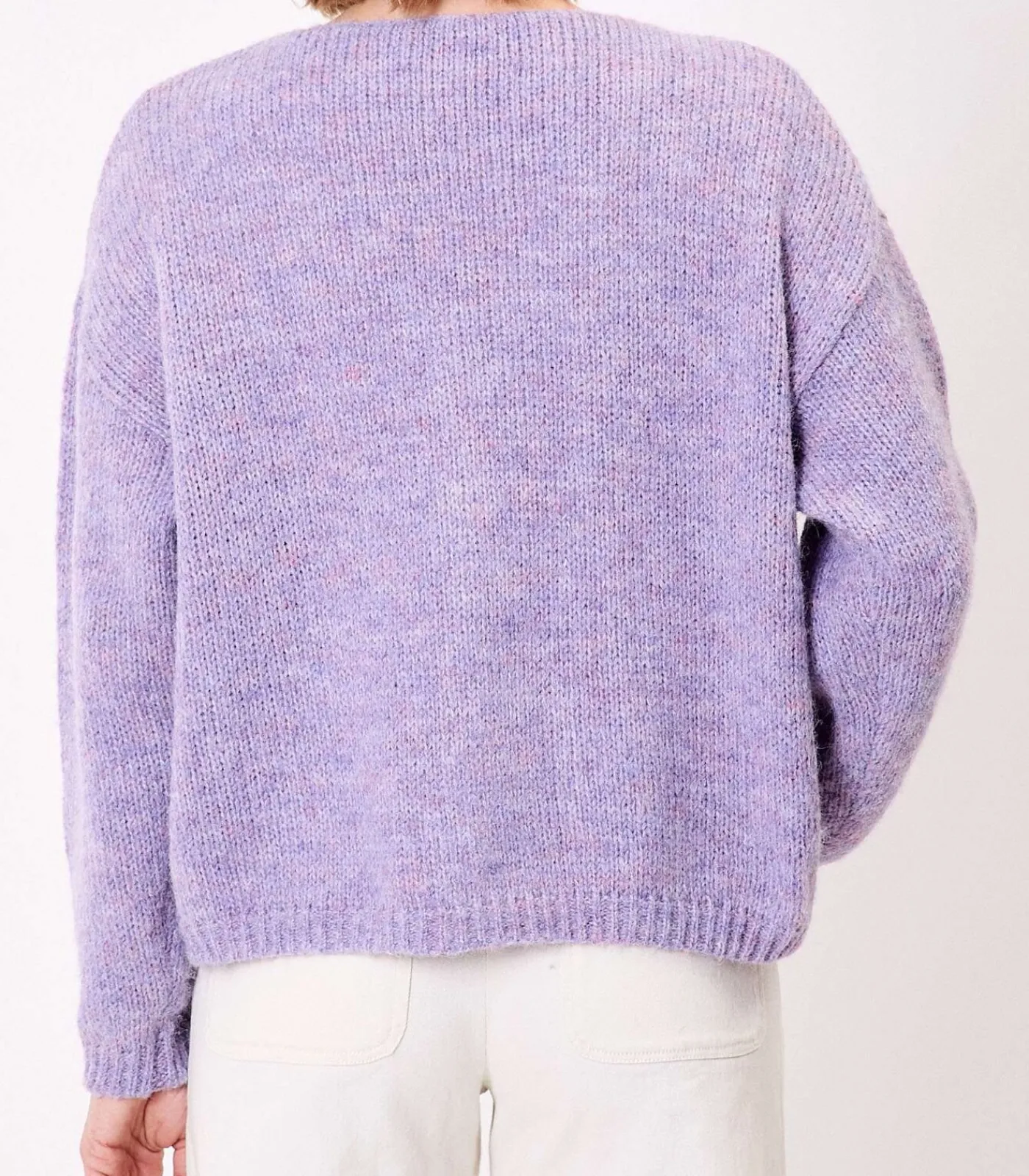 DAMES La Fiancée Korte effen gebreide vest APPACHE