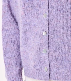 DAMES La Fiancée Korte effen gebreide vest APPACHE