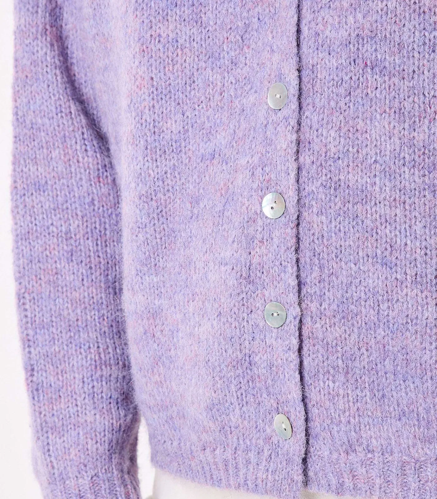 DAMES La Fiancée Korte effen gebreide vest APPACHE