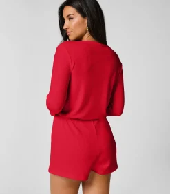 DAMES Hunkemöller Korte geribde jersey onesie