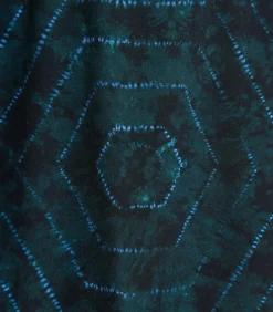 DAMES La Fée Maraboutée Korte jurk in blauw bedrukte Ecovero viscose
