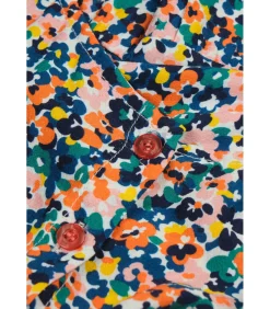 Korte jurk met bandjes, elastische taille, ruches onderaan Kinderen Kleedjes