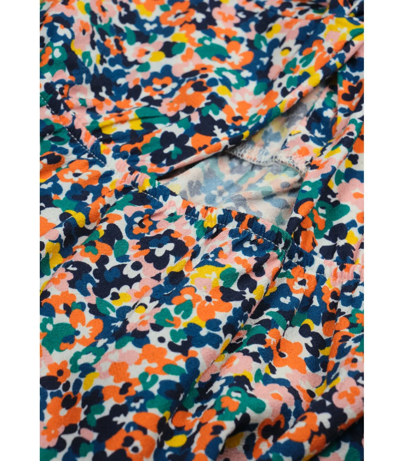 Korte jurk met bandjes, elastische taille, ruches onderaan Kinderen Kleedjes