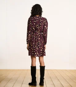 DAMES La Fée Maraboutée Korte jurk met knopen en luipaardprint