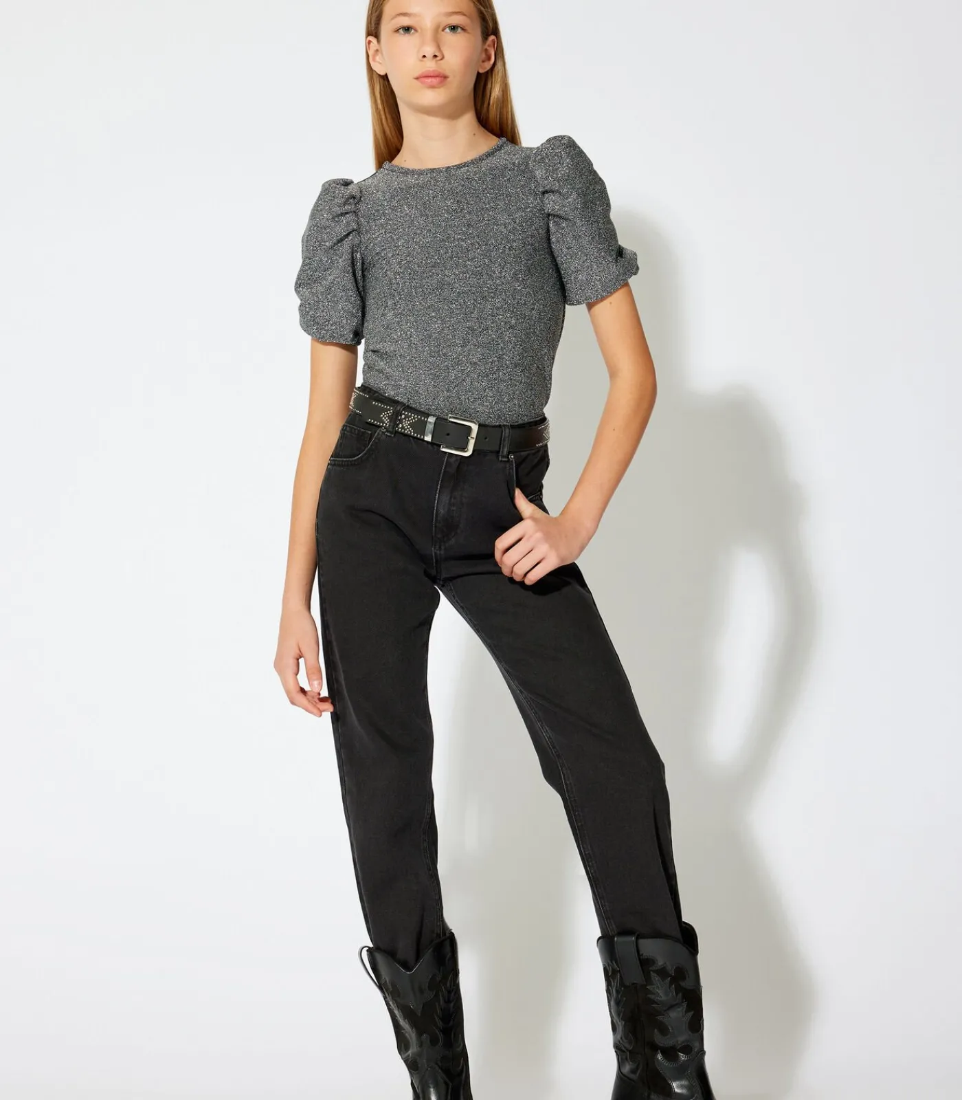 Online Korte mouw Ronde kraag Blouse Kinderen Blouses & Tunieken