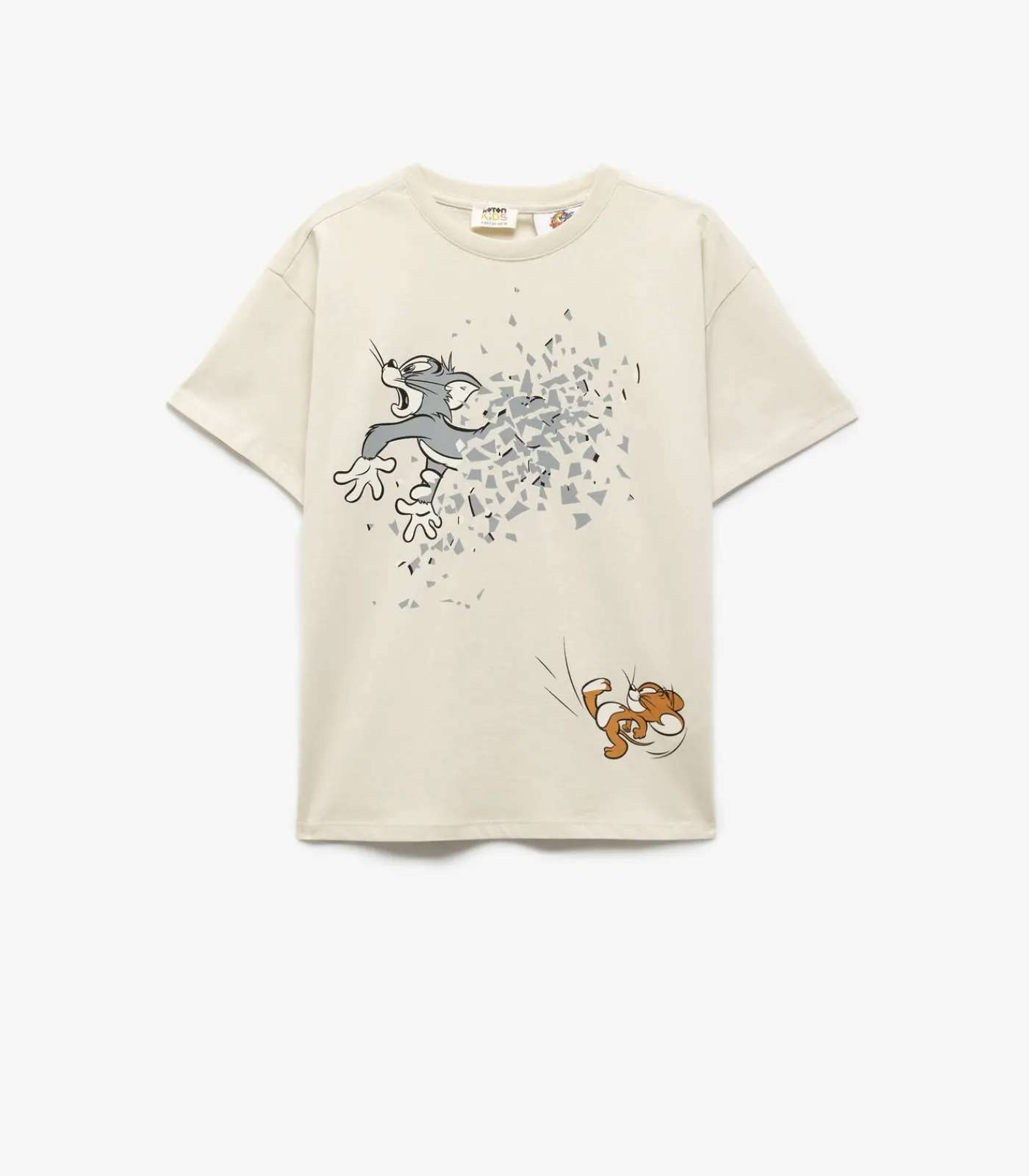 Kinderen Koton Korte Mouwen Kinder T-shirt met Tom en Jerry Print