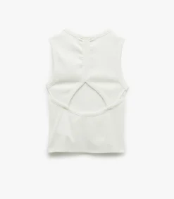 Outlet Back Cut-Out Detail Tank Top DAMES Overhemden & Blouses