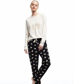 Online Bear Printed Pajama Set DAMES Loungewear