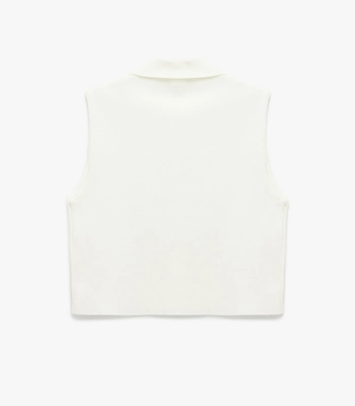 Crew Neck Knit Vest DAMES Sportkledij