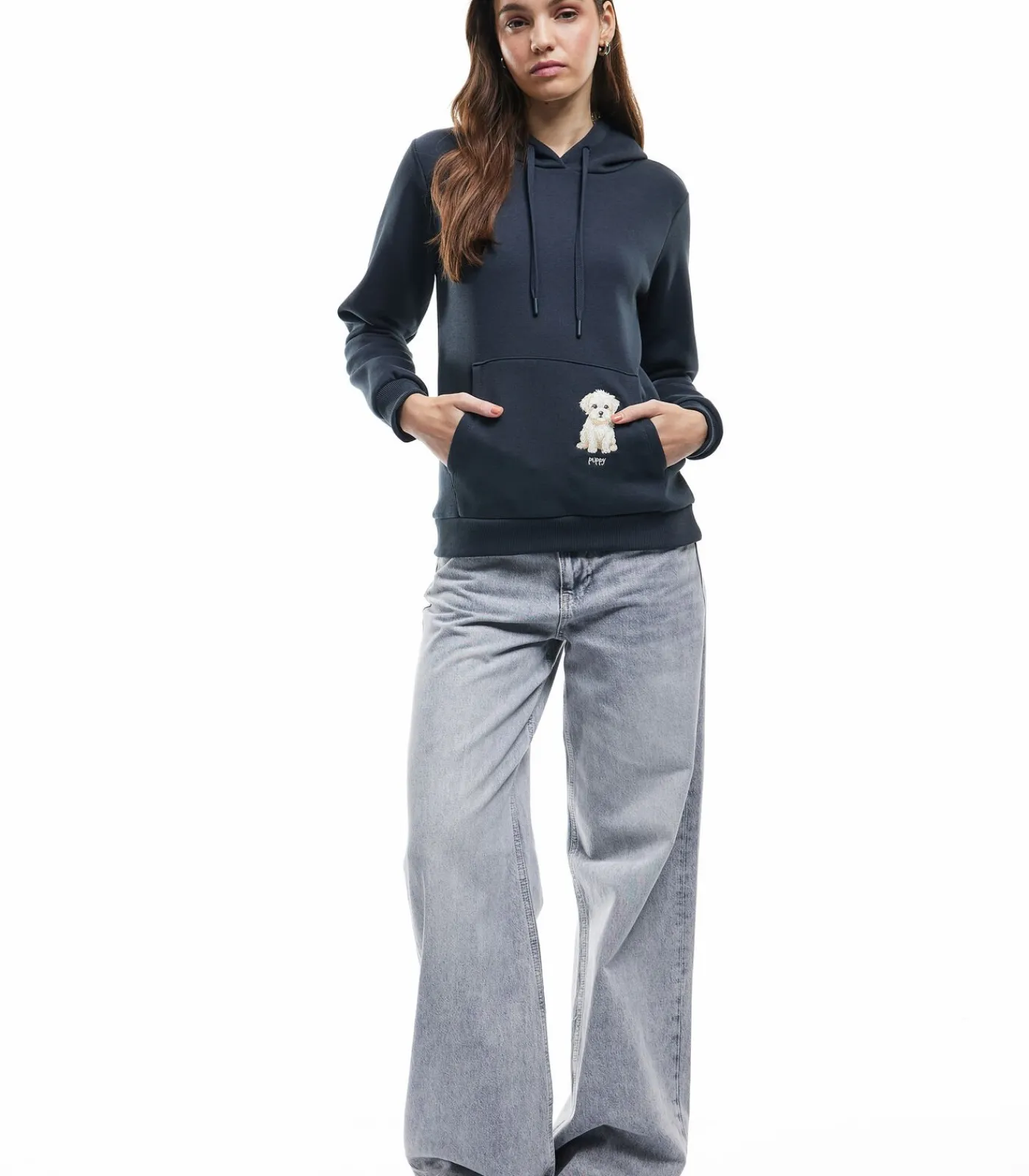 New Dog Embroidered Sweatshirt Kinderen Truien & Cardigans