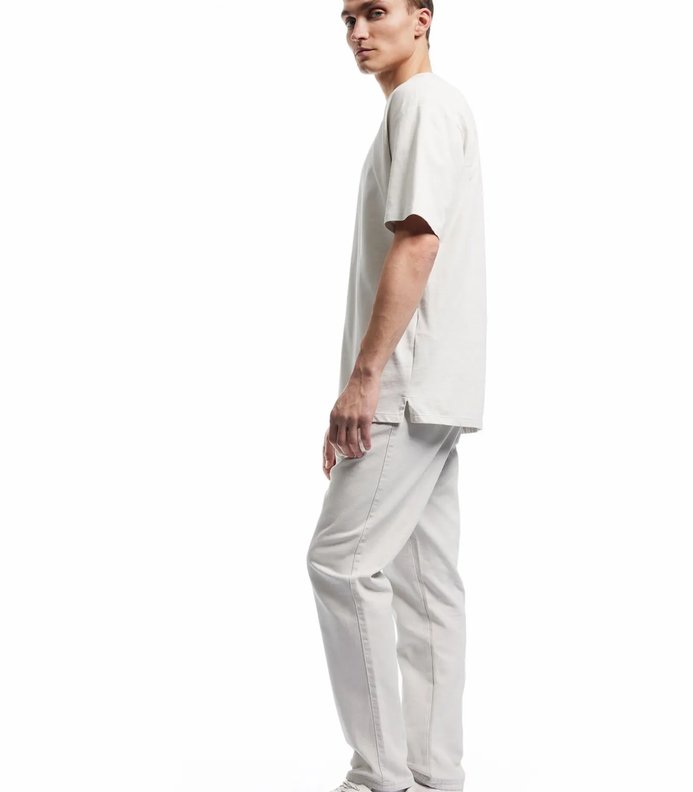 Heren Koton Drawstring Canvas Trousers