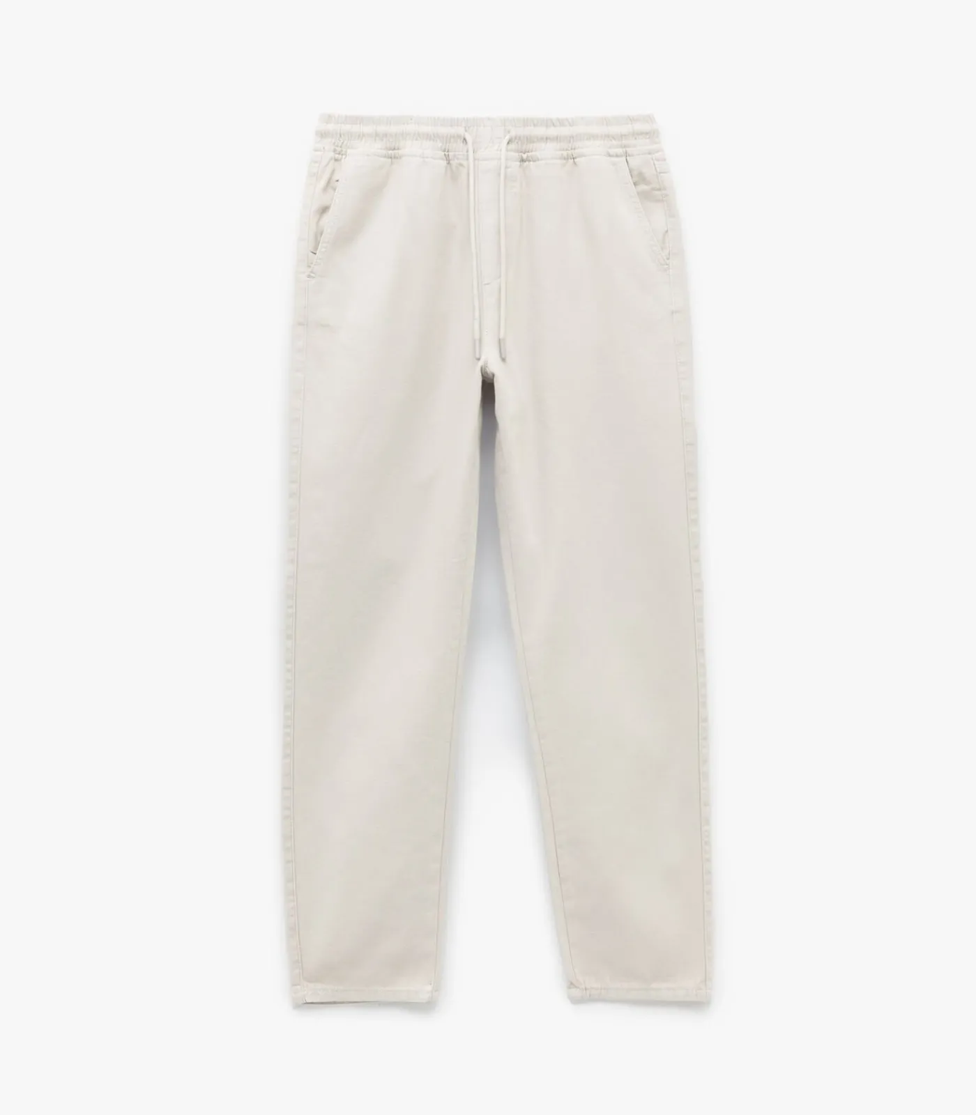 Heren Koton Drawstring Canvas Trousers