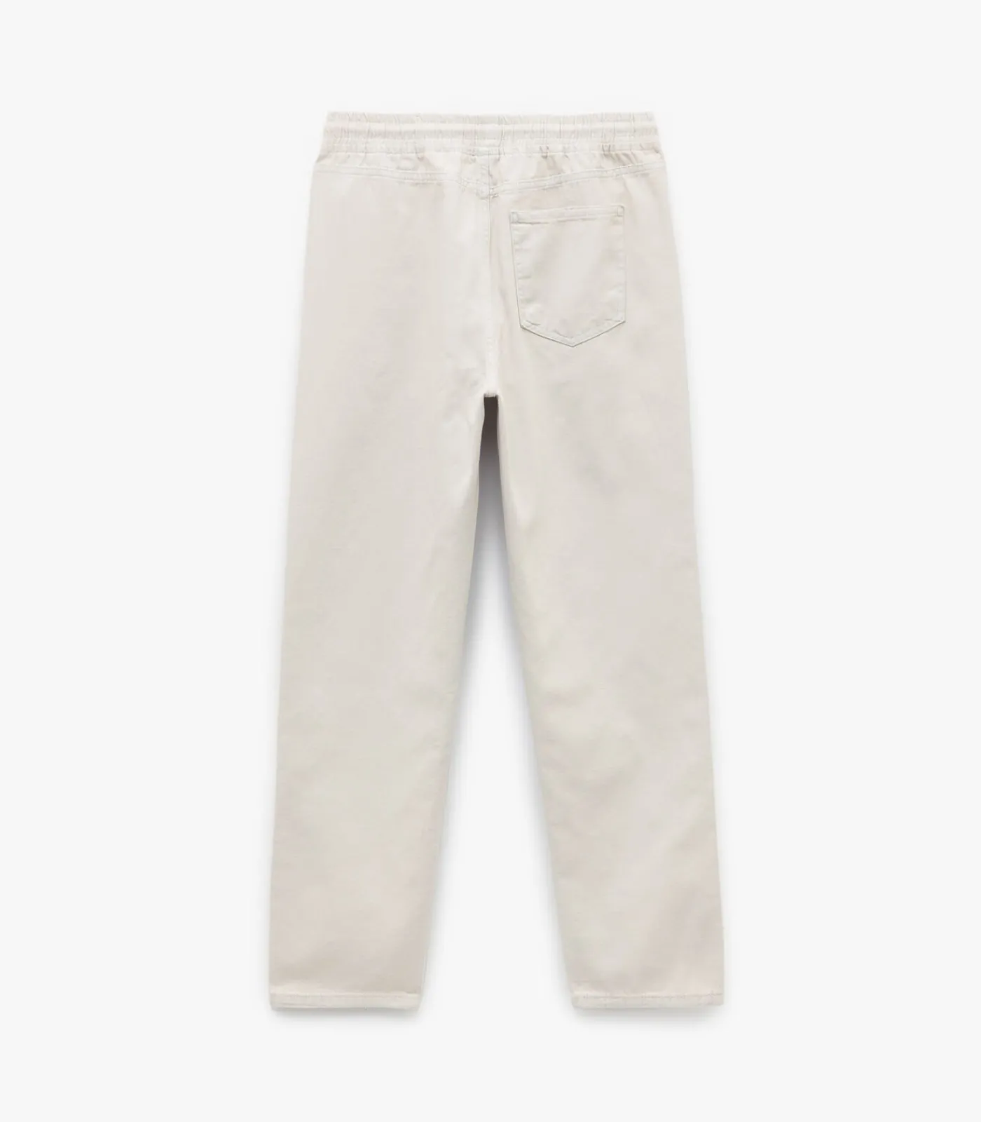 Heren Koton Drawstring Canvas Trousers