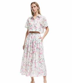 DAMES Koton Floral Crop Shirt