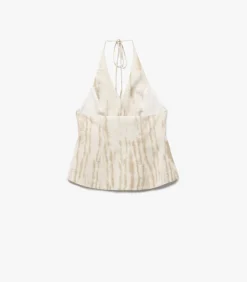 Outlet Halter Neck Patterned Vest DAMES Sportkledij