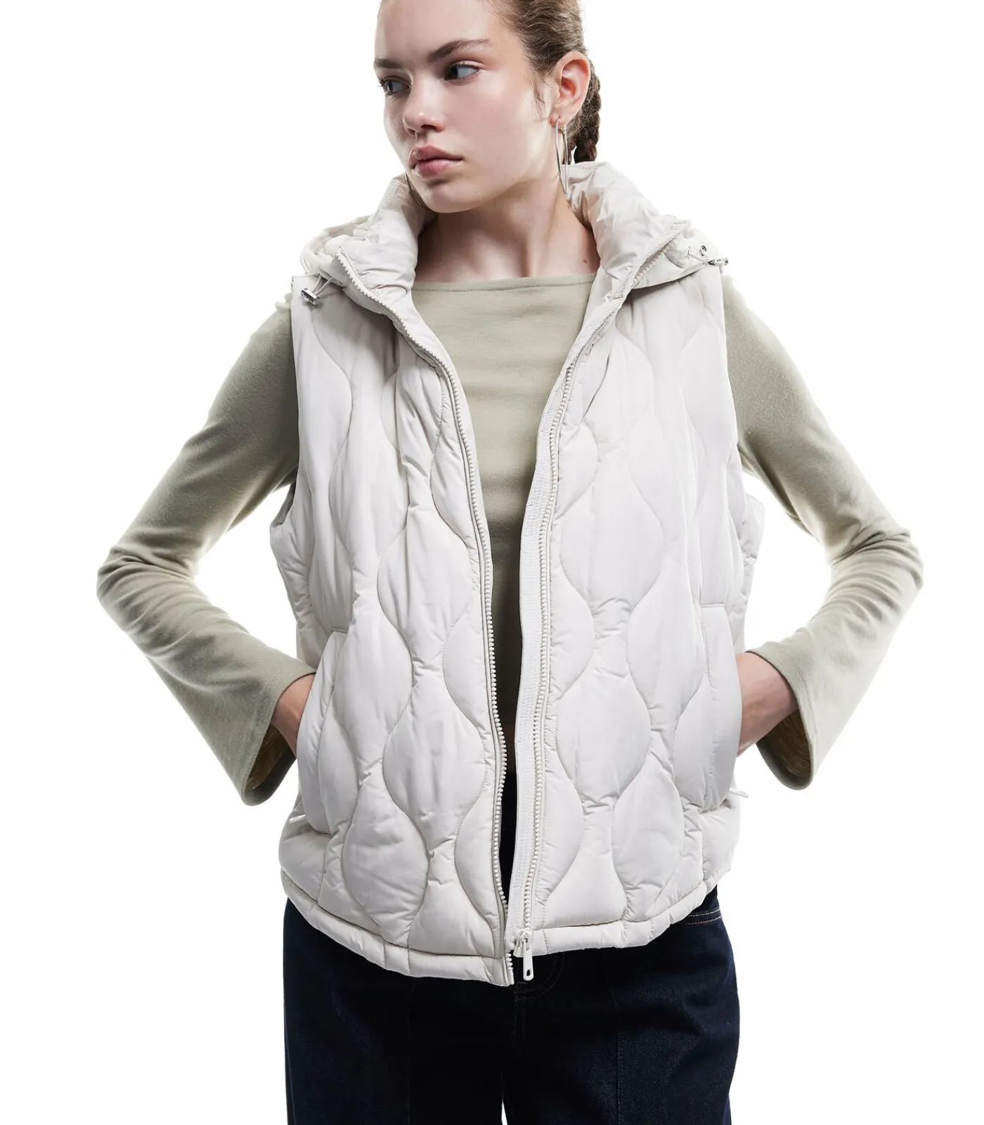 Sale Quilted Puffer Vest DAMES Sportkledij