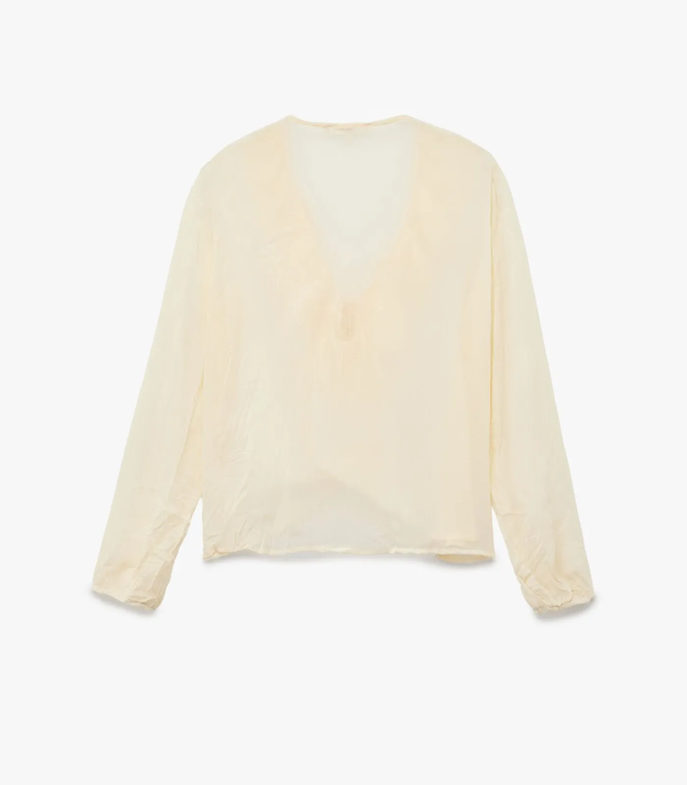 Discount Ruffle Chiffon Blouse DAMES Overhemden & Blouses