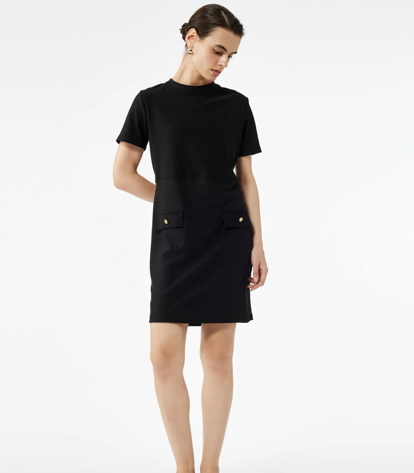 Outlet Short Sleeve Mini Dress DAMES Jurken
