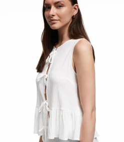 DAMES Koton Sleeveless Peplum Blouse