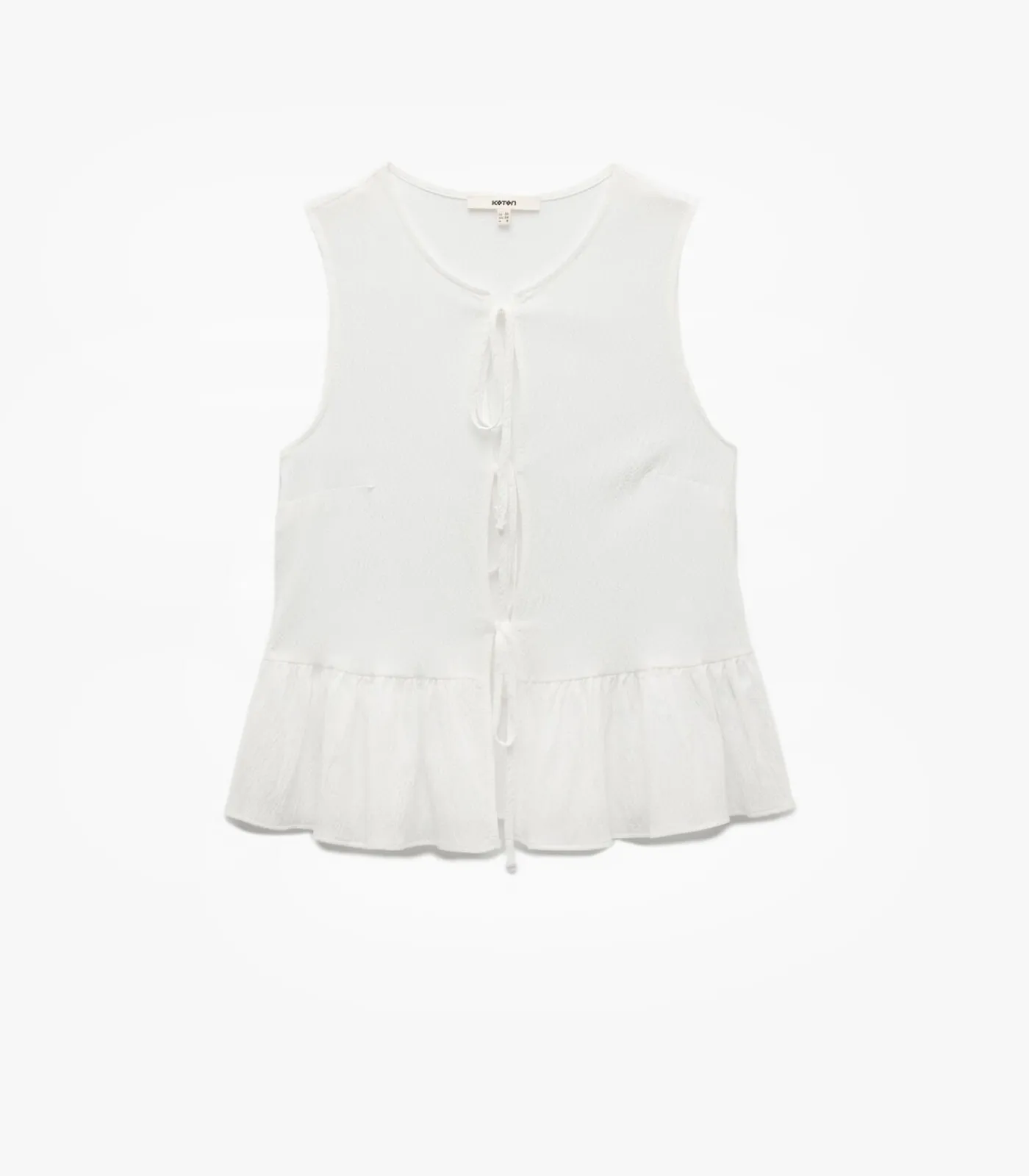 DAMES Koton Sleeveless Peplum Blouse