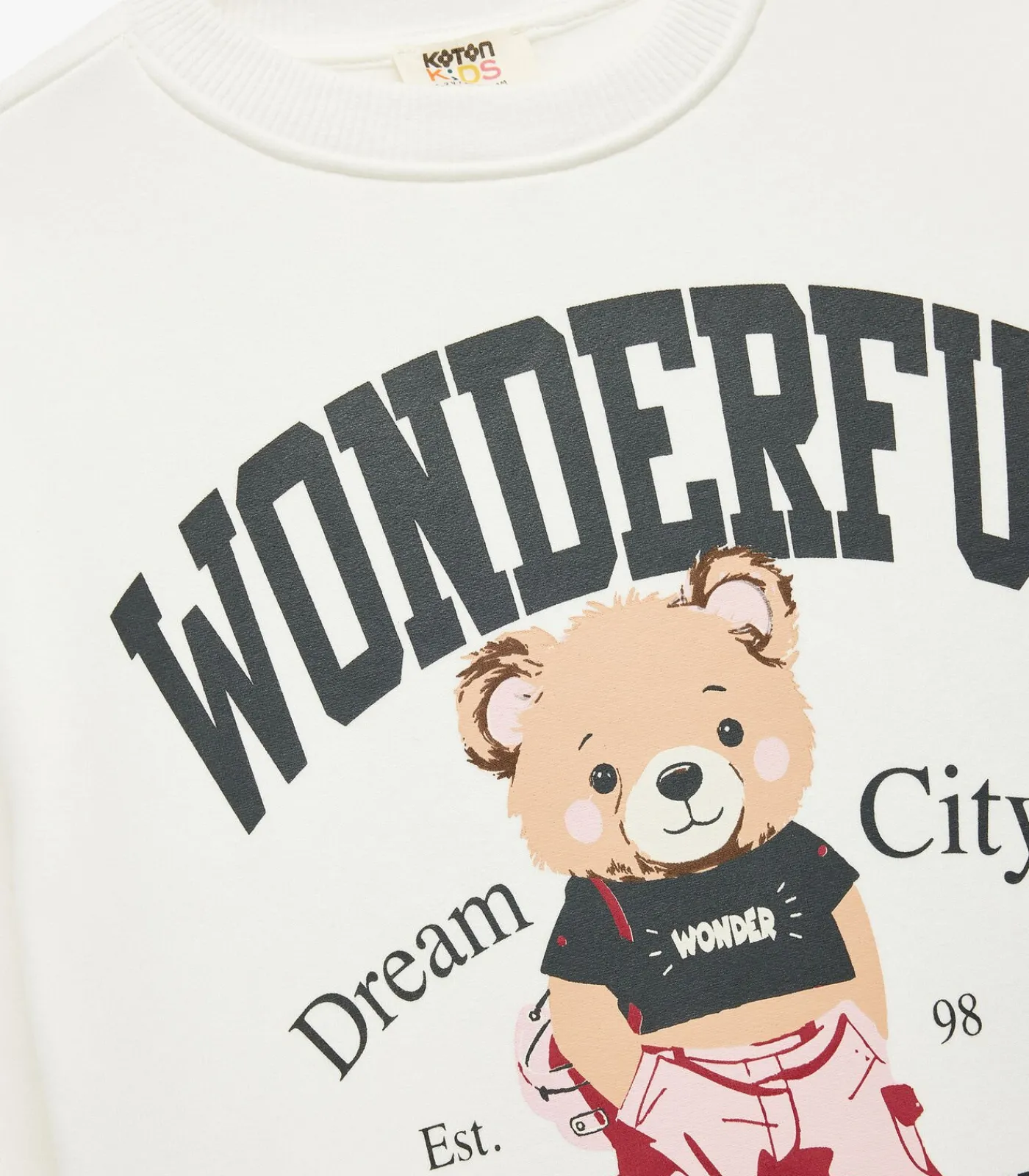 Kinderen Koton Teddy Bear Printed Sweatshirt