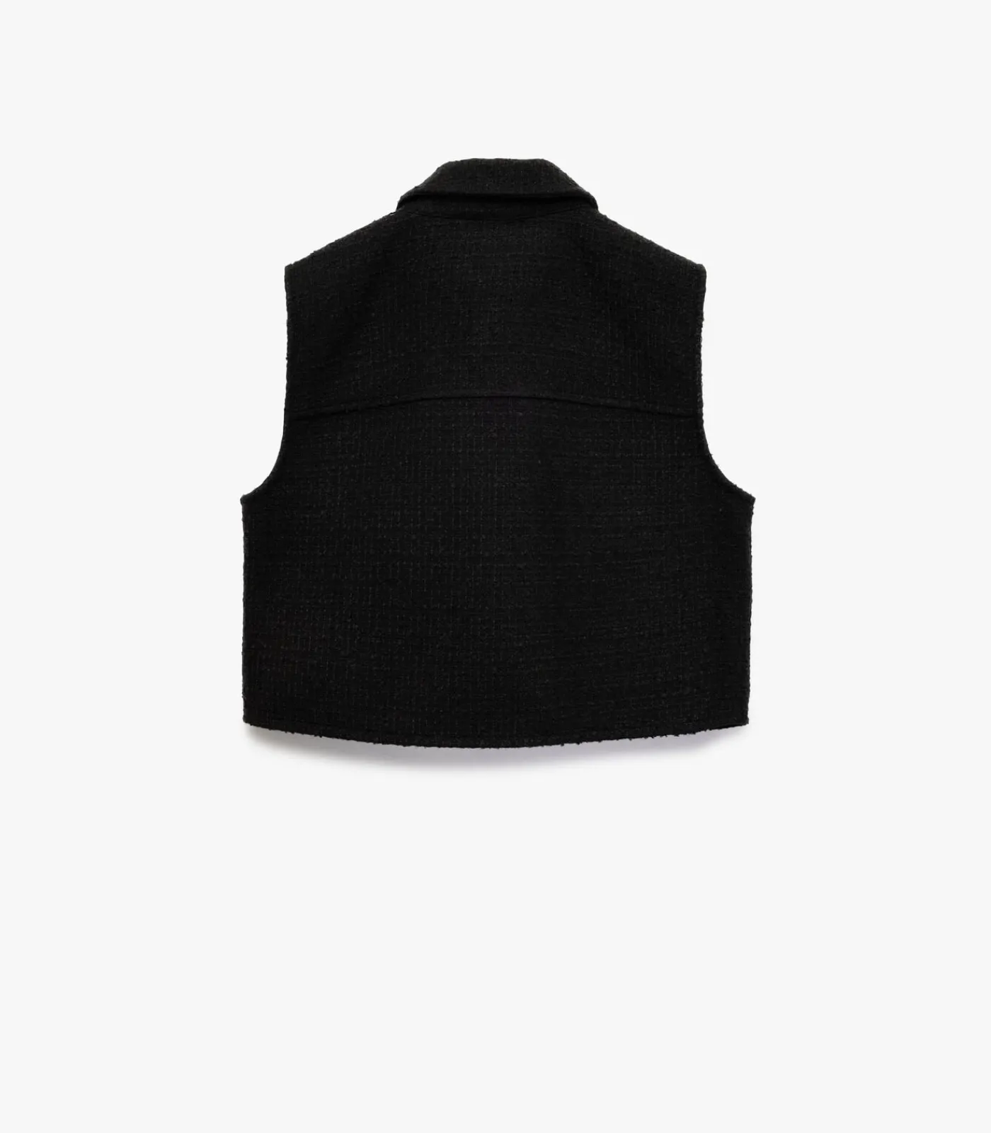 Clearance Tweed Crop Vest DAMES Sportkledij