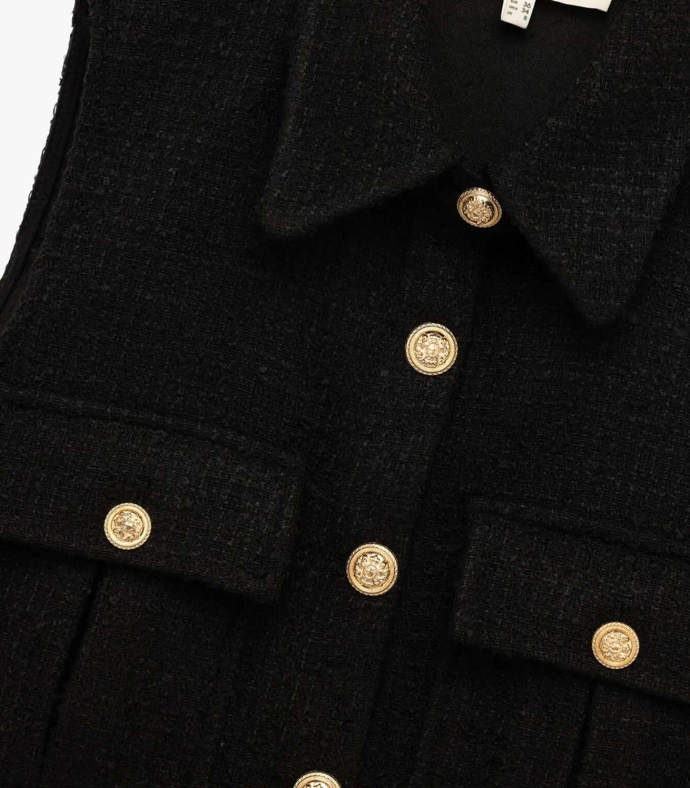 Clearance Tweed Crop Vest DAMES Sportkledij