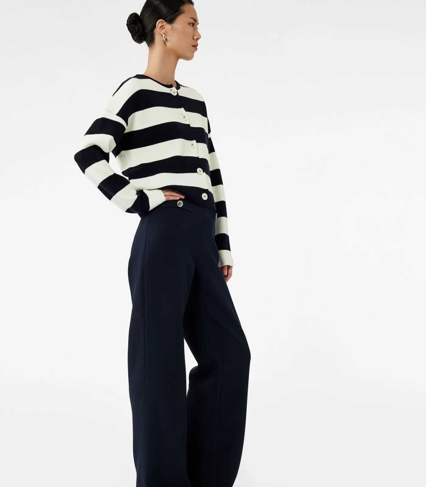 Heren Koton Wide Leg Trousers