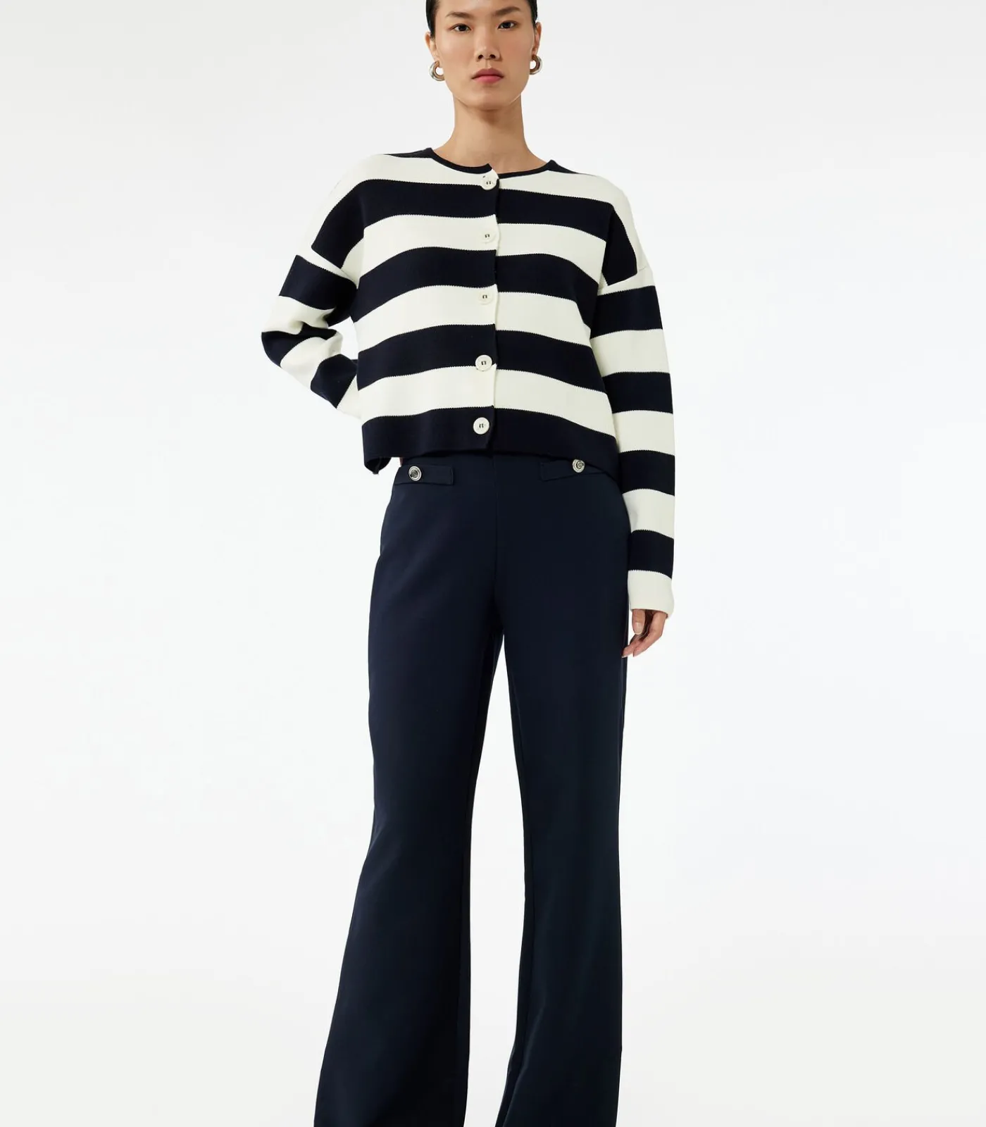 Heren Koton Wide Leg Trousers