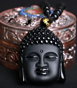 Clearance Kralen Ketting met Buddha Hanger Heren Kettingen