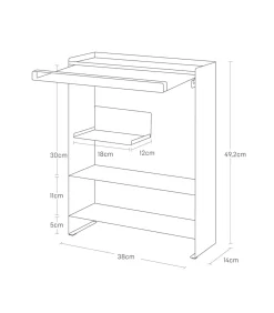 Kruidenrek - 3 niveaus - Tower - Wit Keukenaccessoires