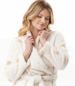 Hot Kruislingse badjas met motief ESSENTIEL 168 DAMES Loungewear