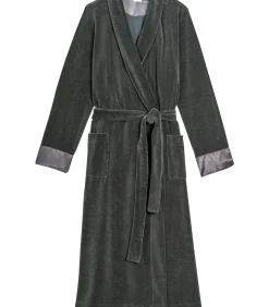 DAMES LE CHAT Kruislingse badjas van fluweel ESSENTIEL H67A