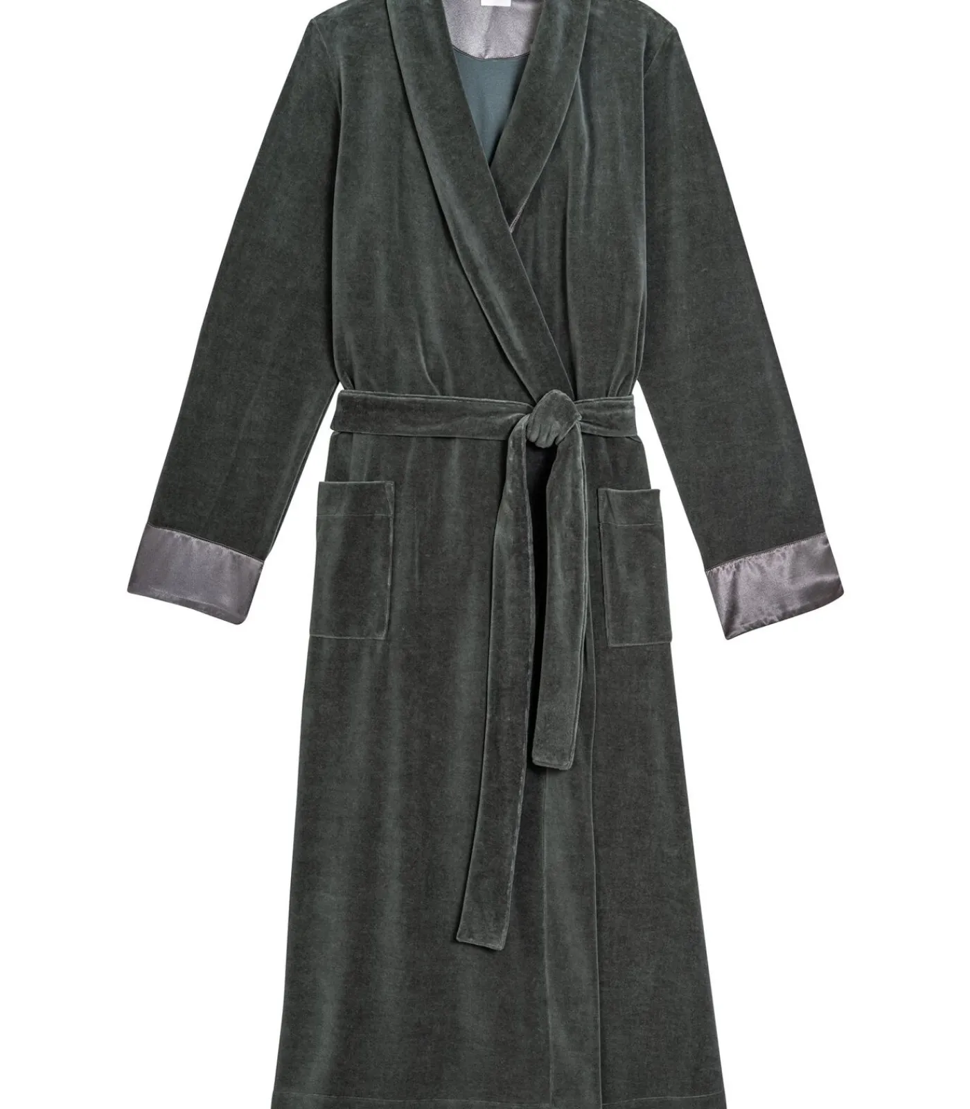 DAMES LE CHAT Kruislingse badjas van fluweel ESSENTIEL H67A