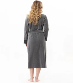 DAMES LE CHAT Kruislingse badjas van fluweel ESSENTIEL H67A