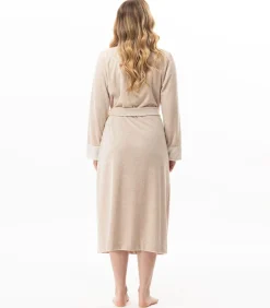 Hot Kruislingse badjas van fluweel ESSENTIEL H67A DAMES Loungewear