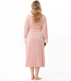 DAMES LE CHAT Kruislingse badjas van fluweel ESSENTIEL H67A