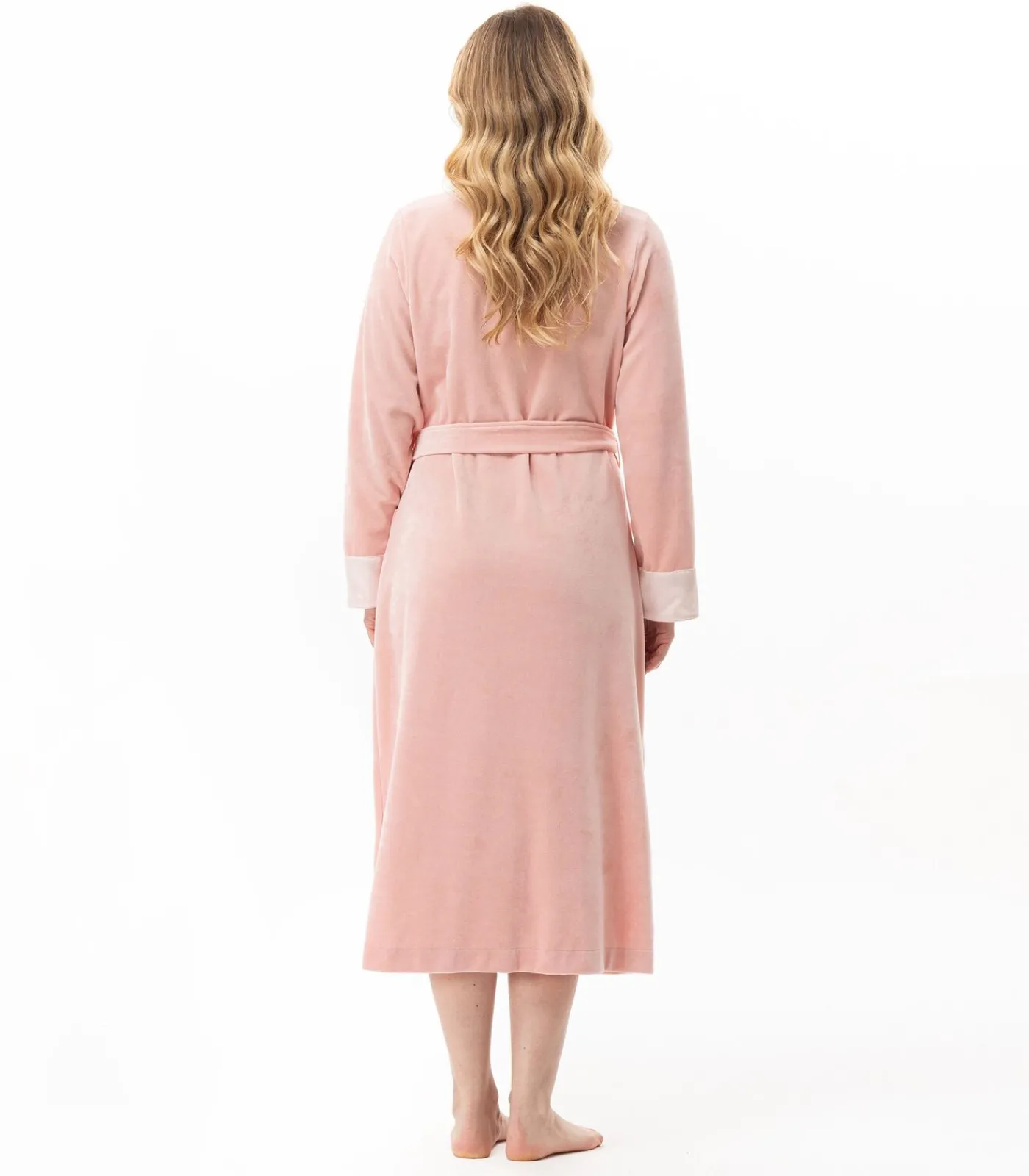 DAMES LE CHAT Kruislingse badjas van fluweel ESSENTIEL H67A