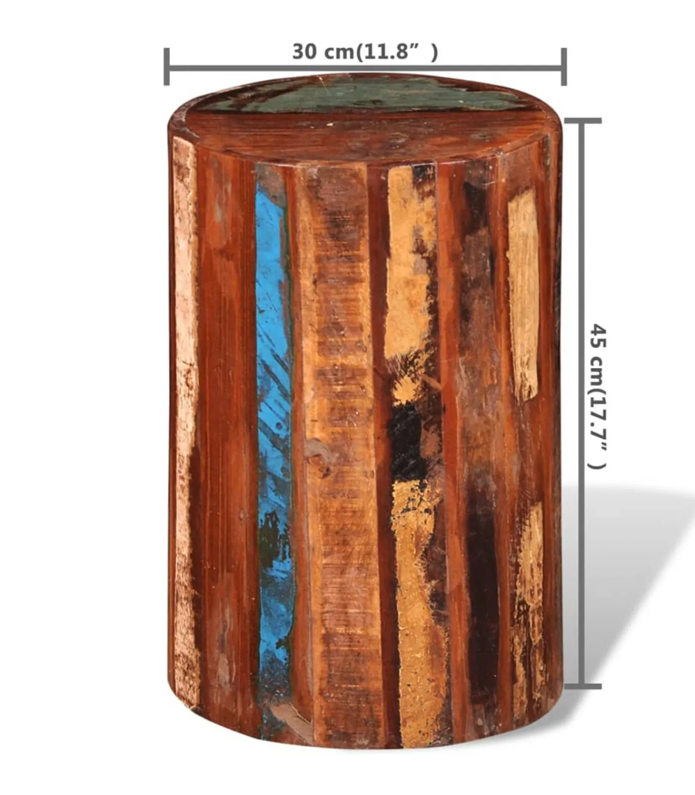 Hot Kruk massief gerecycled hout Stoelen