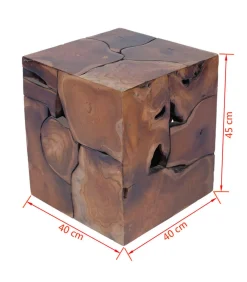 Outlet Krukken/Salontafel massief teakhout Stoelen