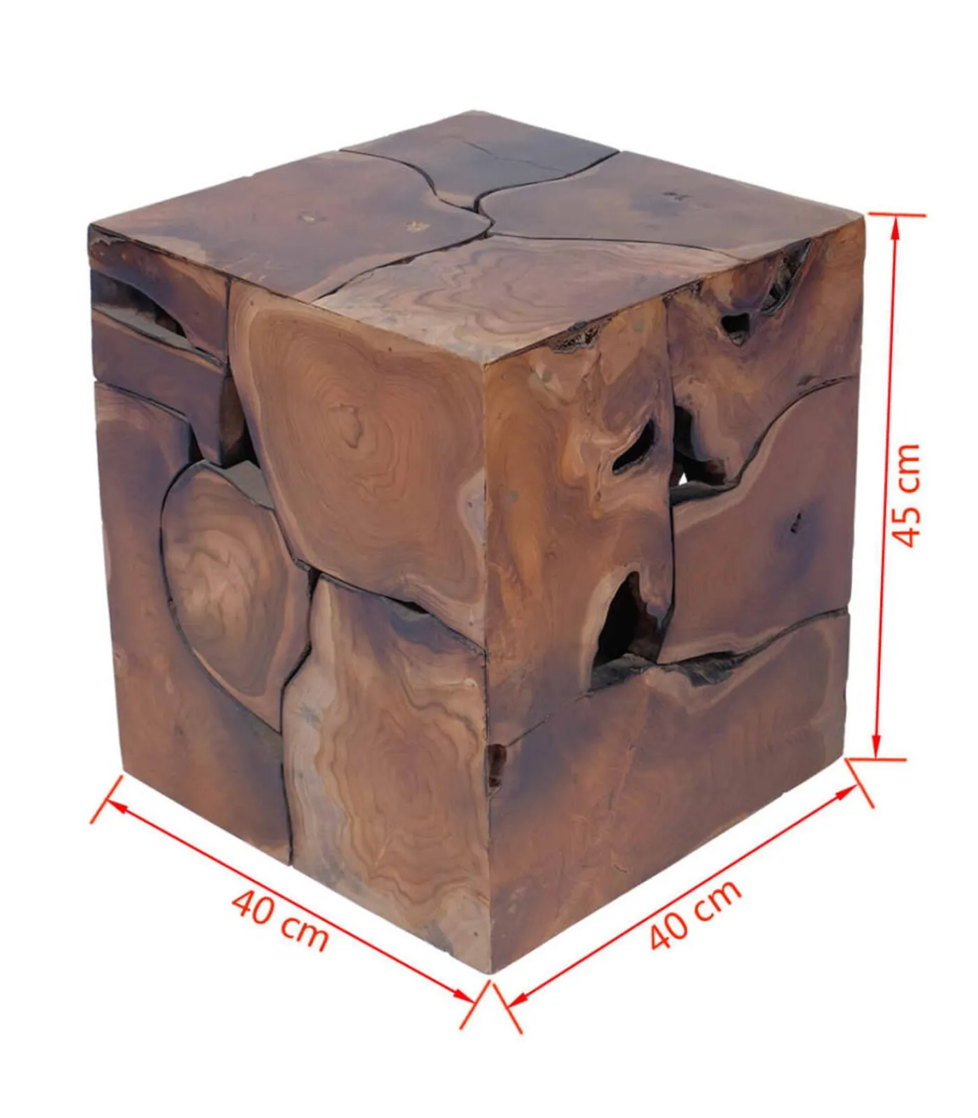 Outlet Krukken/Salontafel massief teakhout Stoelen