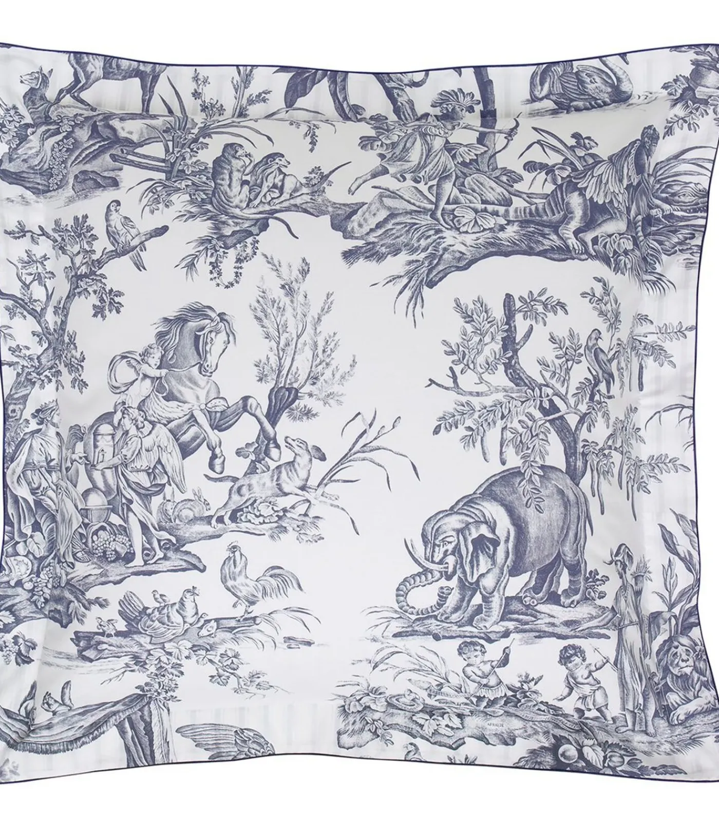 Sale Kussensloop | 4 Continents - Blanc/Bleu Kussenslopen