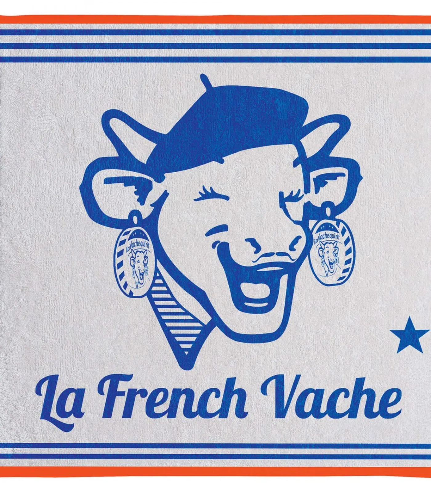 Coucke LA VACHE QUI RIT - Tafellinnen Badstof keukenhanddoek